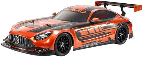 Tamiya 58750 1:10 RC Mercedes-AMG GT3 EVO TT-02 - Ferngesteuertes Auto Fahrzeug Modellbau Zusammenbauen Hobby RC Bausatz Unlackiert