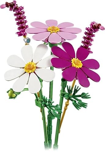 Lego 11514 Botanical Cosmos Flower Toy, Birthday Gift, Blocks, Girls, Boys, Children, 9, 10, 11 Years, Elementary School, Decorative Plant, Faux Green