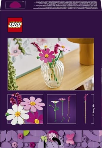 Lego 11514 Botanical Cosmos Flower Toy, Birthday Gift, Blocks, Girls, Boys, Children, 9, 10, 11 Years, Elementary School, Decorative Plant, Faux Green
