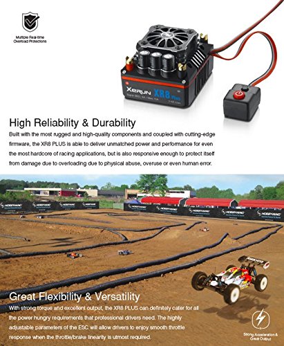 Hobbywing Xerun-Xr8-Plus ESC Speed Controller - Black HW30113300BK