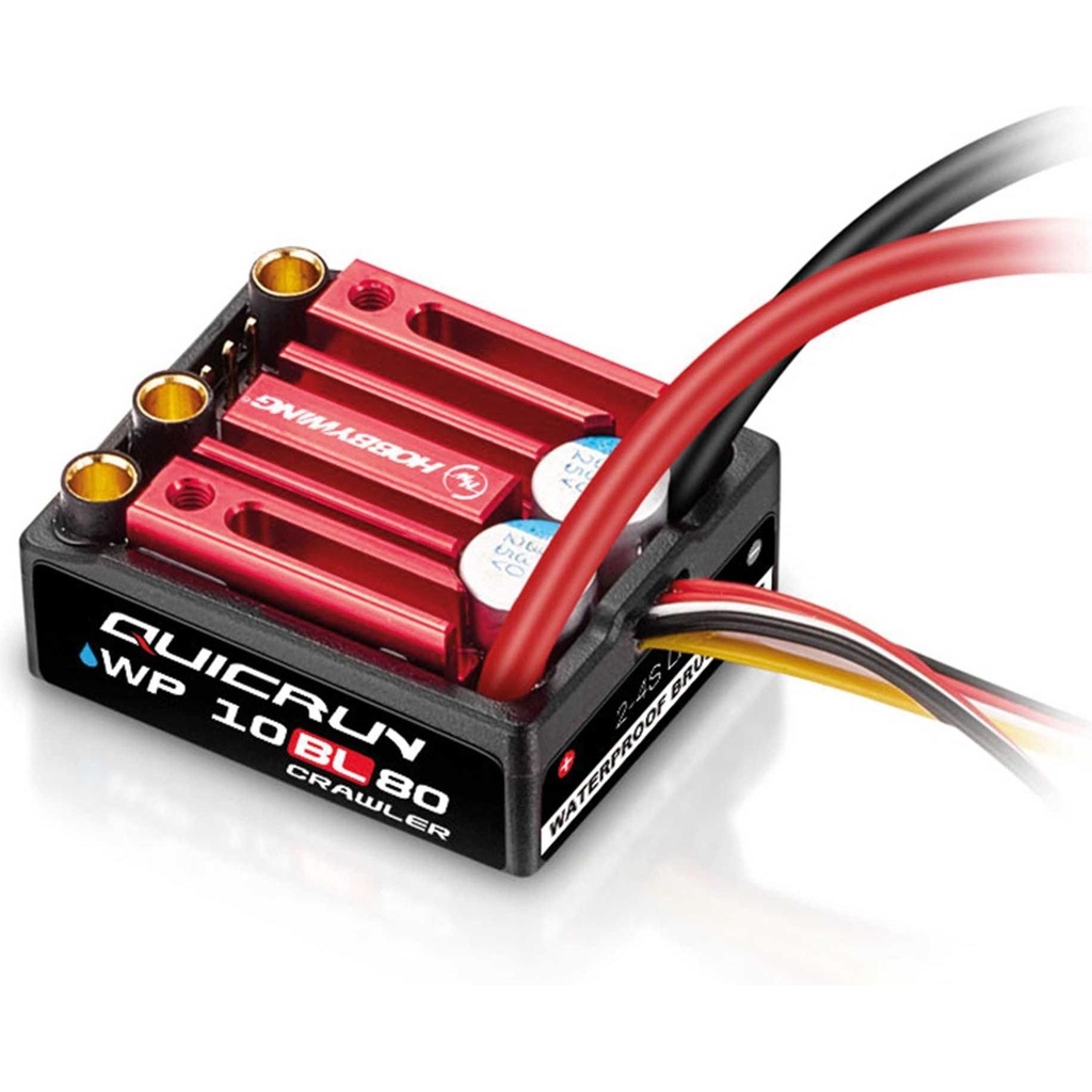 [HW30108002] Hobbywing QuicRun WP10BL80-G2 Crawler Brushed Regler 80A, BEC 5A