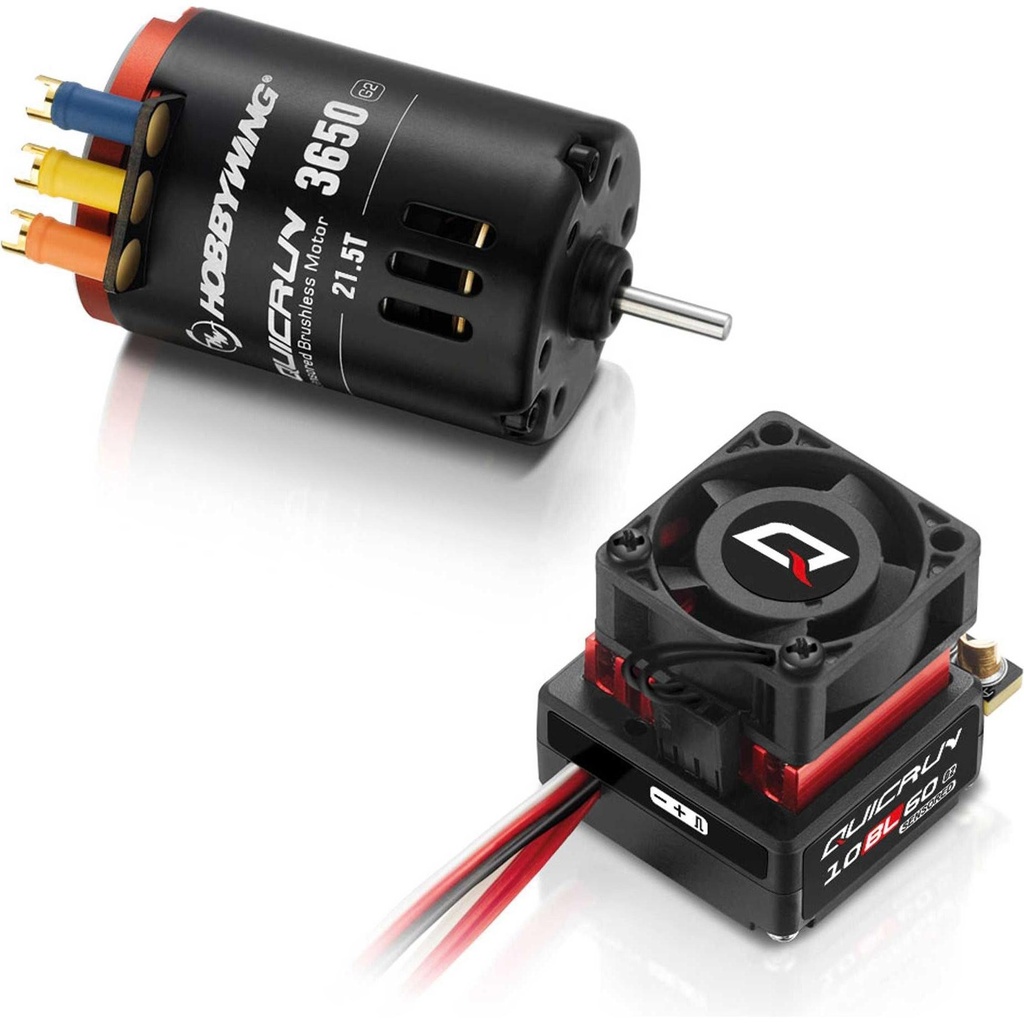 [HW30803203] Hobbywing Combo 10BL60 3650 21.5T G2 Sensored