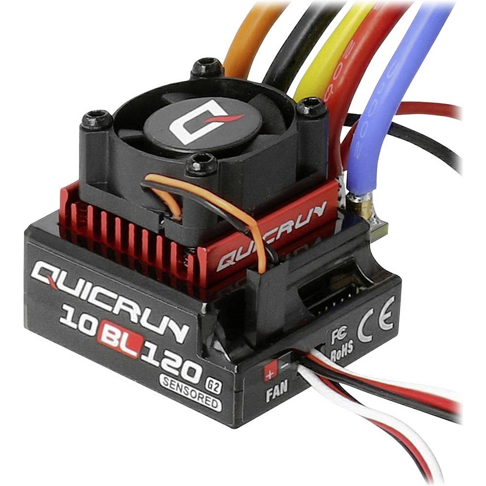 [HW30125002] Hobbywing QuicRun 10BL120G2 120A Sensored ESC 2-3s