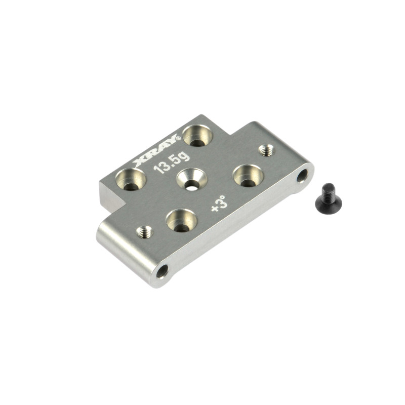 XRAY support de bras inférieur avant alu +3°/-3° – alu suisse 7075 T6 (X322317)