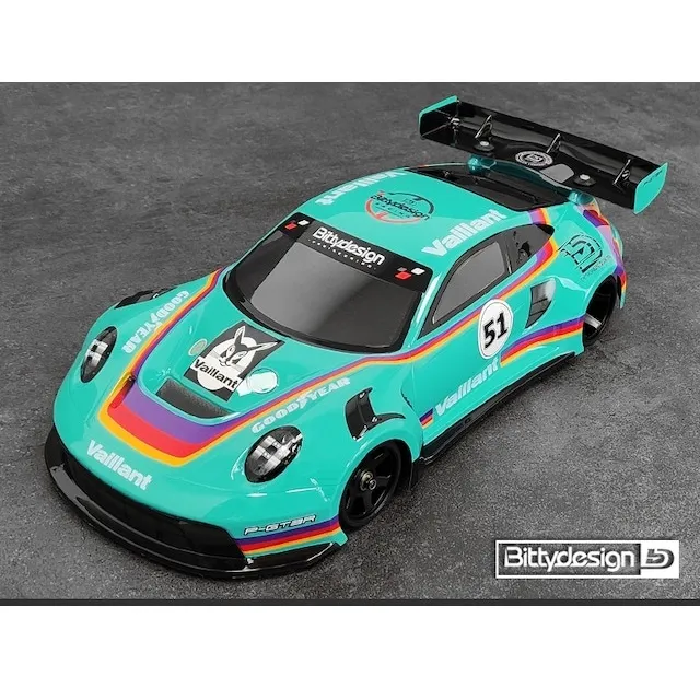 [BDGT12-PGT3R] Carrosserie Bittydesign P-GT3R – GT12 1/12 Supastox (transparente)