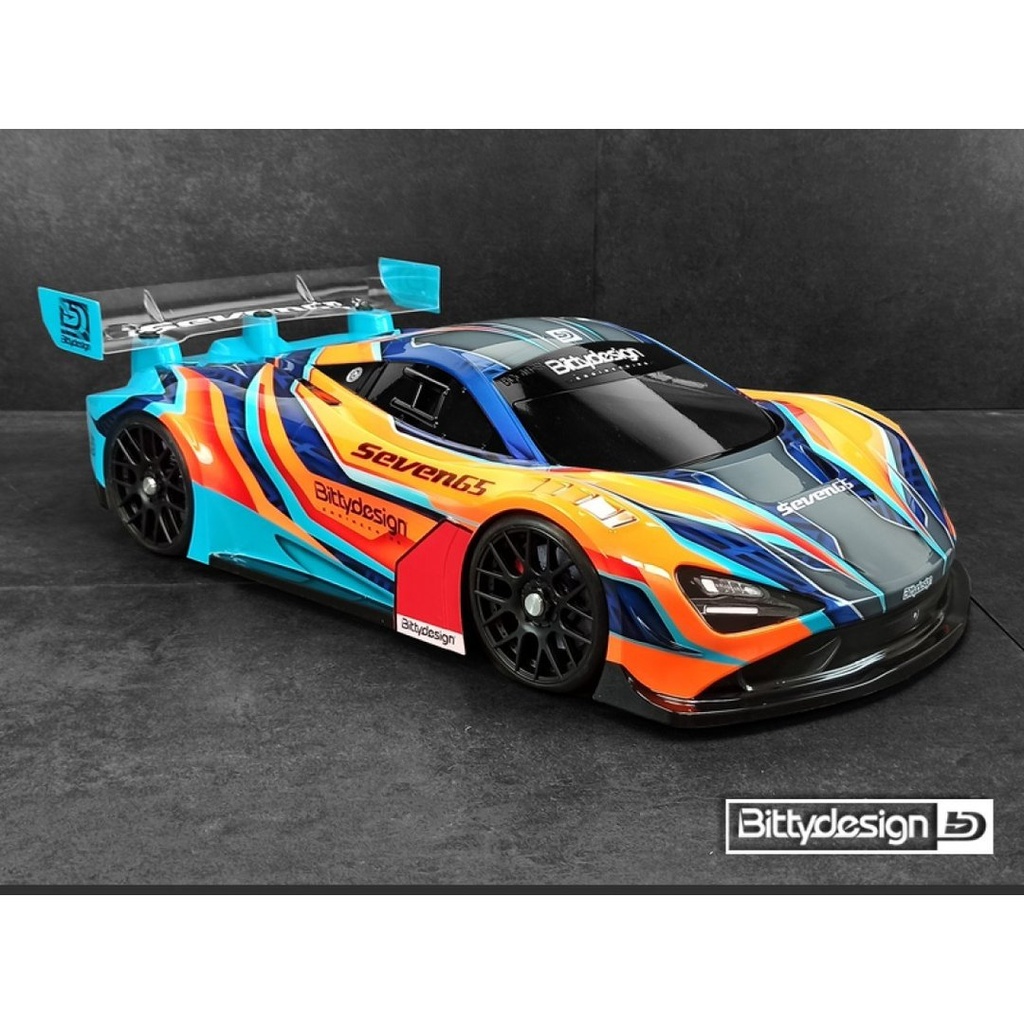 [BDGT8-S65] Carrosserie Bittydesign Seven65 – GT 1/8 empattement 325 mm (transparente)