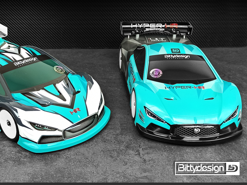 [BDTC-190HYPHR] Carrosserie Bittydesign HYPER-HR – Touring 1/10 190 mm, allégée (transparente)