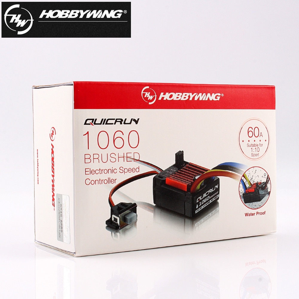 [HW30120201] Hobbywing QuicRun 1060 Variateur Brushed 60A 2-3S HW30120201