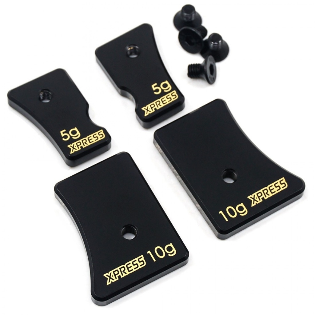 Xpress Brass Chassis Balancing Weights 10g 5g For Execute Touring (x4) XP-10242