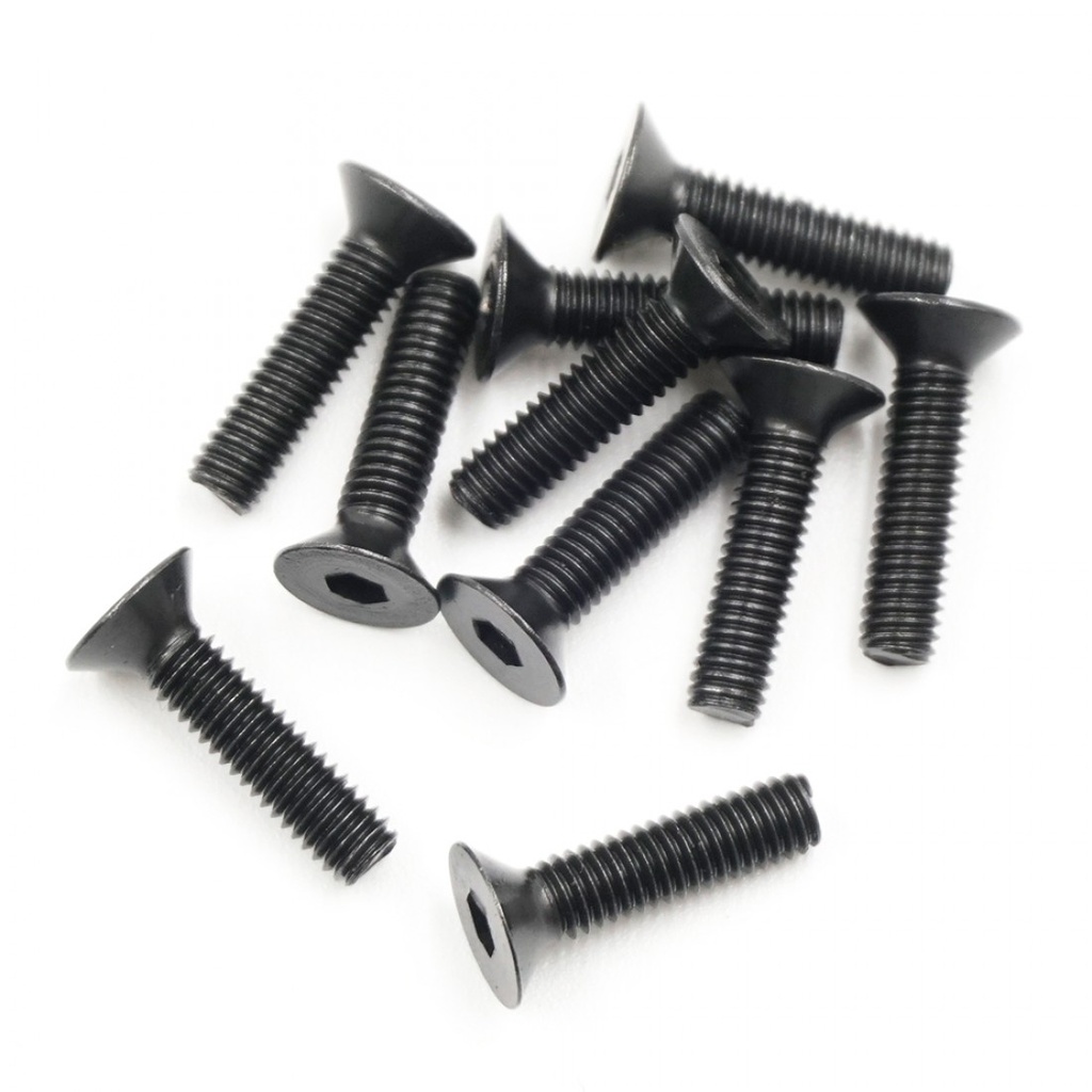 Xpress Flat Head Hex Screw 3x12mm (x10) XP-40050