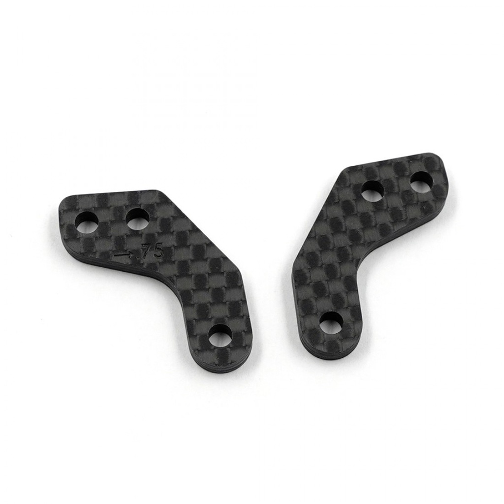 Platines de fusée avant Xpress en graphite, déport +0,75 mm (2 pcs)