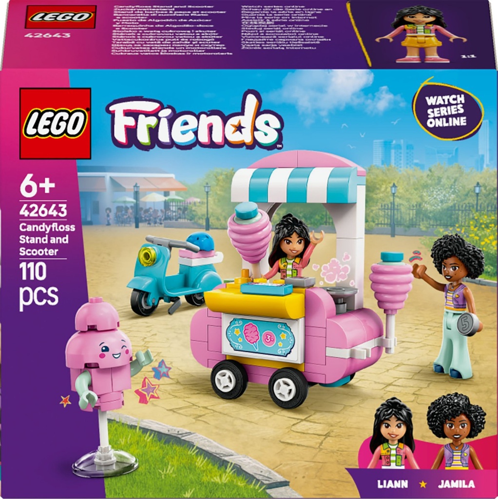 LEGO Friends 42643 – Stand de barbes à papa et scooter