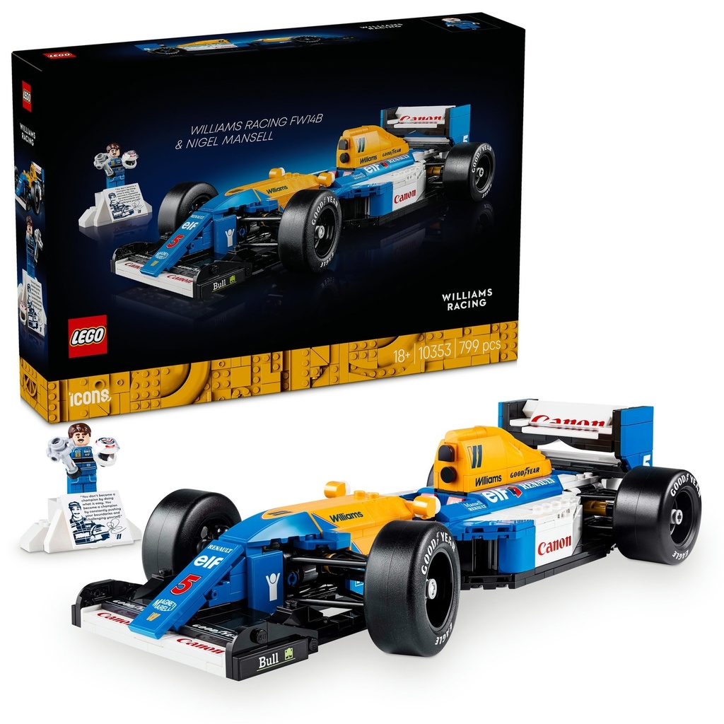 [710790] LEGO Icons Williams Racing FW14B & Nigel Mansell (10353)