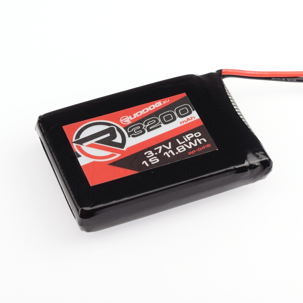 [RP-0416] Pack émetteur LiPo Ruddog 1S 3,7 V 3200 mAh pour Sanwa MT-5 / MT-44