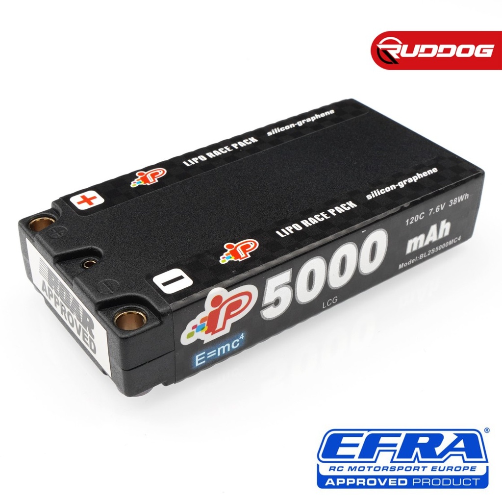 Batterie LiHV Intellect MC4 Graphene 2S 7,6 V 5000 mAh 120C Shorty LCG