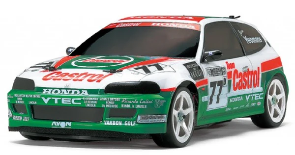 Carrosserie Tamiya Castrol Honda Civic VTi – Touring 1/10 190 mm (transparente) 51421