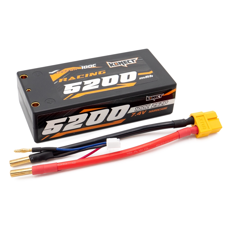 [KN-LP.RT-2S5200-ST] Batterie LiPo Konect 2S 7,4 V 5200 mAh 100C Shorty