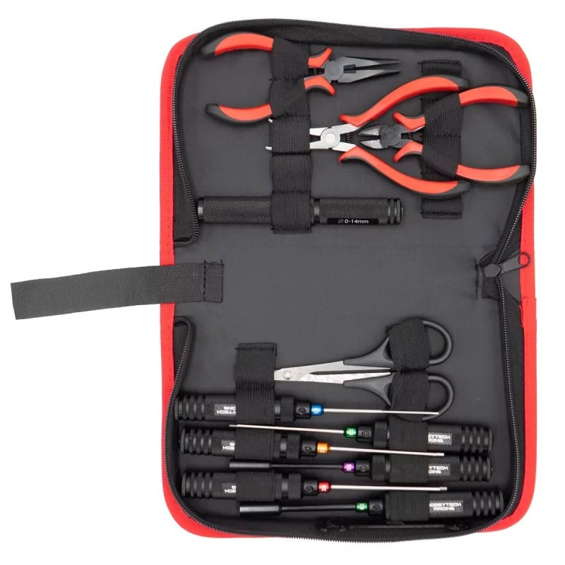 [HTR-410] Kit d'outils Hobbytech HTR 12 pièces avec trousse