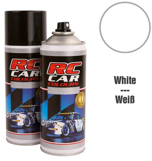 RC Car Colours - Lexan Spray Weiß -groß- 400ml Lexanfarbe