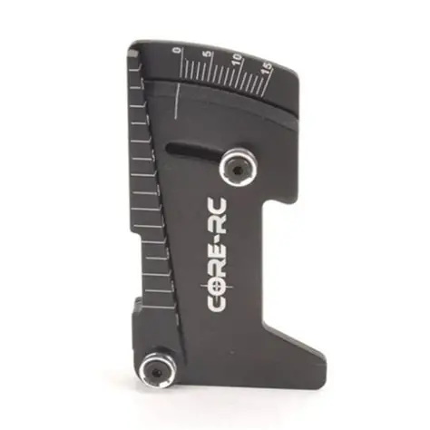 [CR800] CORE RC Alloy Camber-Ride Height Gauge - Black