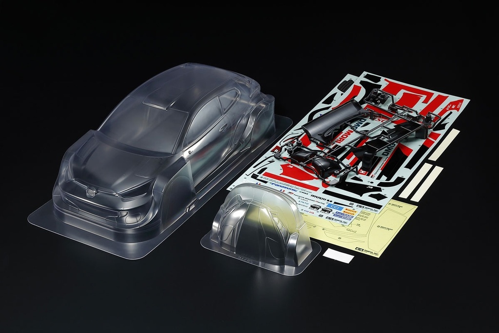 Carrosserie Tamiya Toyota GR Yaris Rally1 Hybrid – Rally 1/10 257 mm (transparente)