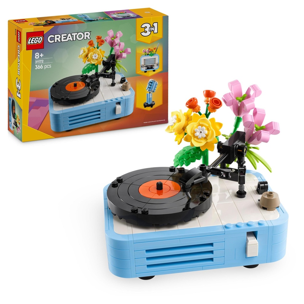 [31172] LEGO 31172 Creator 3 in 1 Record Player with Flowers
