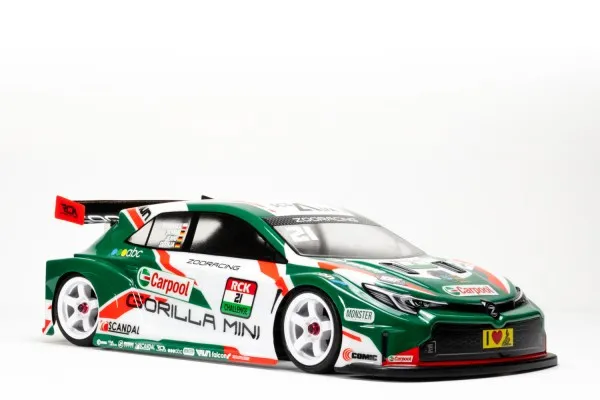 ZooRacing ZR-0021-10 - Gorilla MINI - 1:10 M-Chassis Mini Touring Car Body - WB210 / WB225 - 1.0mm