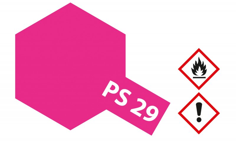 [86029] Peinture Lexan Tamiya PS-29 Rose fluo – bombe 100 ml