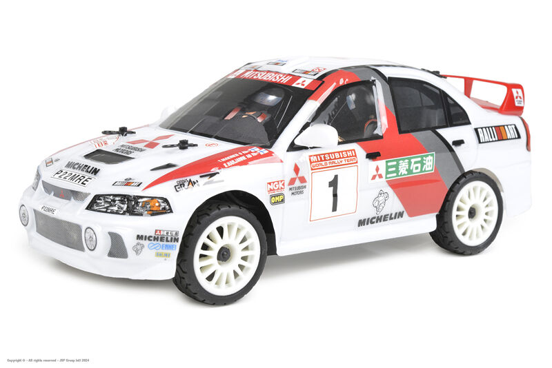 [92068] Carisma GT24 2.0 Mitsubishi Lancer Evo 4 WRC – rallye 1/24 RTR (moteur à charbons)