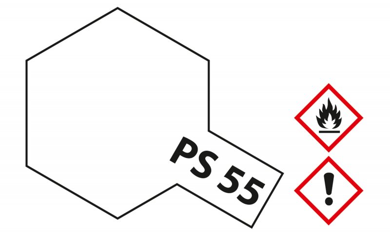 [PS55] Tamiya Polycarbonate Spray Paint (100ml) - Flat Clear