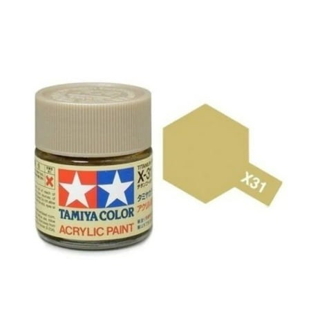 Tamiya Acrylic Mini X-31 Titanium Gold 10mL Paint 81531