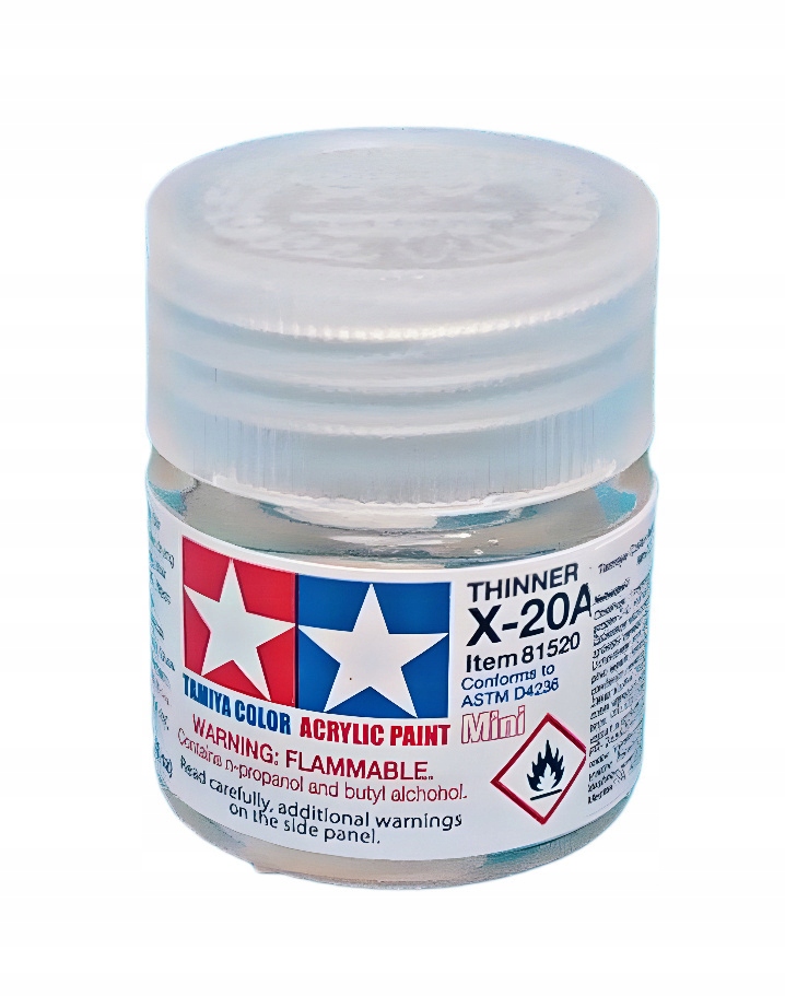 Tamiya Acrylic Mini X-20A Thinner 10mL 81520