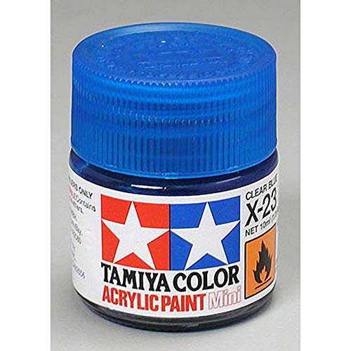 Tamiya Acrylic Mini X-23 Clear Blue 10mL Paint 81523