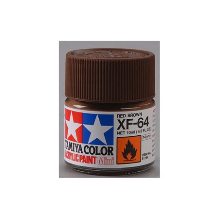Tamiya Acrylic Flat Paint (10ml) - Red Brown
