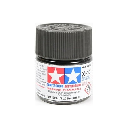 [X10] Tamiya Acrylic Mini X-10 Gunmetal 10mL Paint 81510