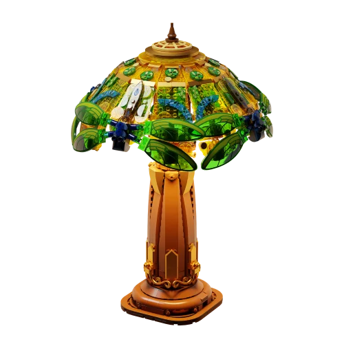 [85042] PANTASY - Lampe de table en vitrail - Bloc de construction 1067 pièces