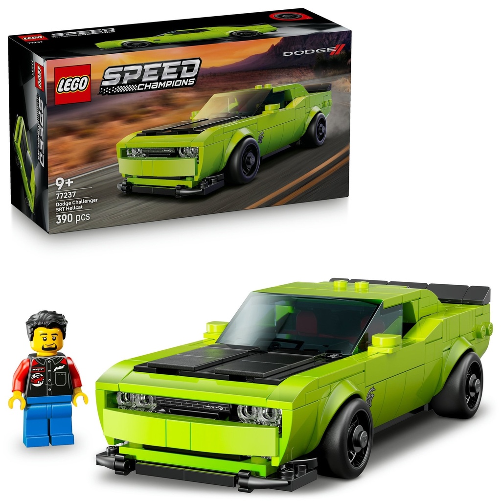 LEGO 77237 Dodge Challenger SRT Hellcat Sports Car - SPEED Champions