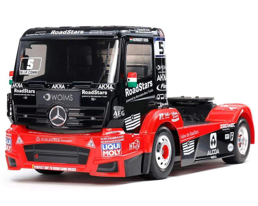 Tamiya mercedes-benz race truck 1/14 actros MP4 MB modelsport TT-01E