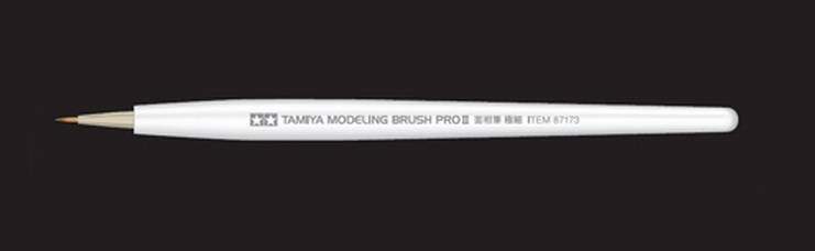 [87173] TAMIYA 87173 Pinsel Pro II Punkt Extra Fein (1) - Modellbau Pinsel Modellbau-Zubehör Bastelwerkzeuge Hochwertiges Modellbauzubehör
