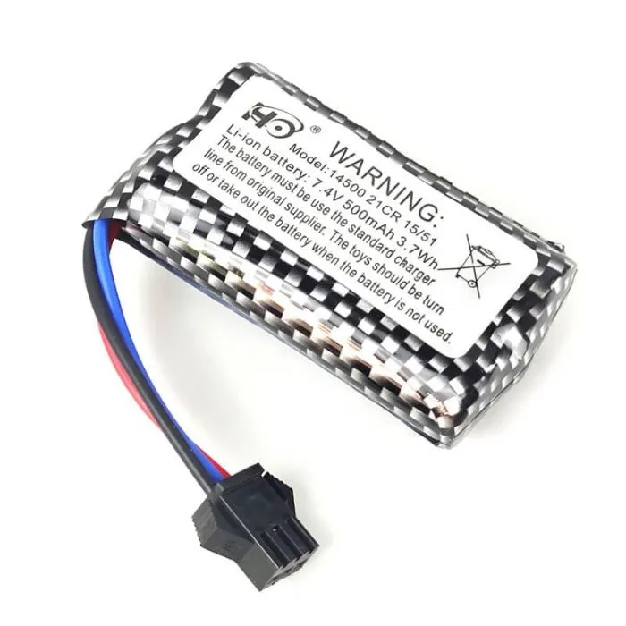 [EZ-G2068-4] E-Zee RC Batterie Li-Ion 7.4V 500mAh Jeep Willys