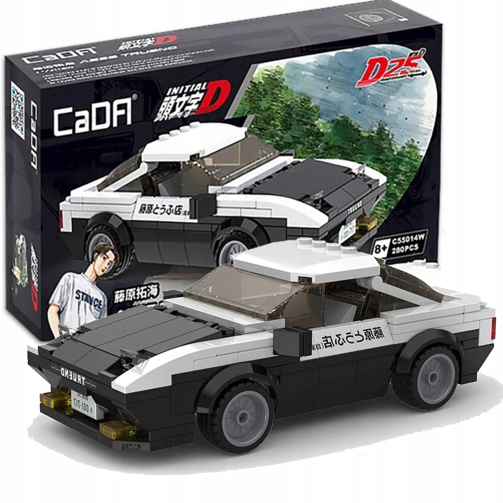 Cada 1:24 Initial D Ae86 Car -280pcs - Currently