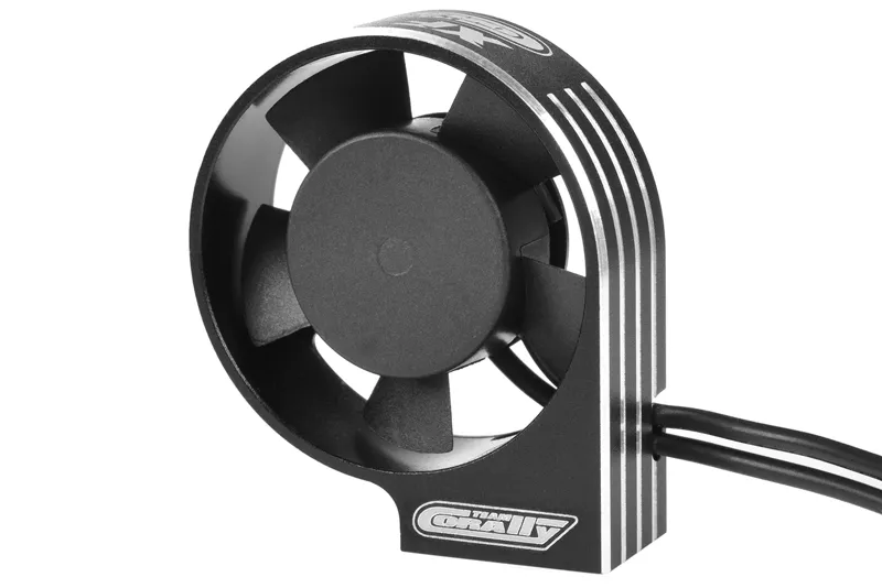 [c-53116-2] Team Corally - Ventilateur de refroidissement ultra haute vitesse XF-40 avec connecteur BEC - 40mm - Noir - Argent