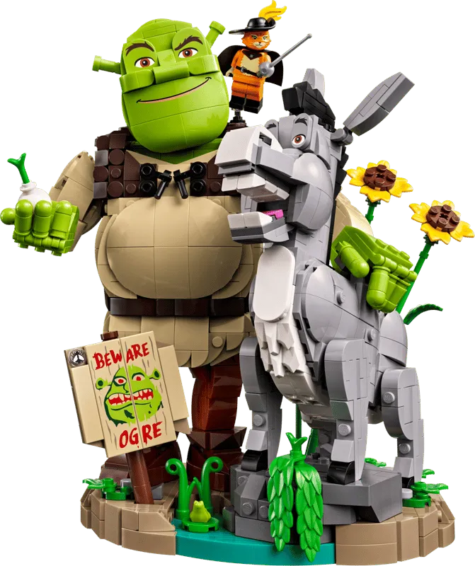 Lego 72423 Shrek, l’Âne et le Chat Potté