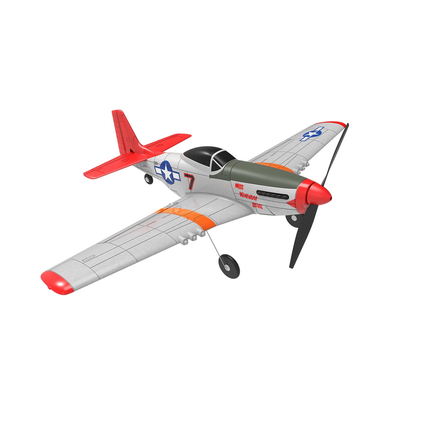 MDX Mustang P-51D Electric motor RTF incl. 6-axis flight att