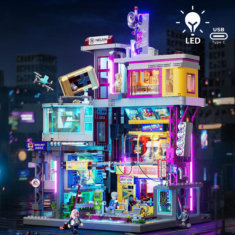 Lumibricks Cyberpunk Neoncity 17005 Game Stack