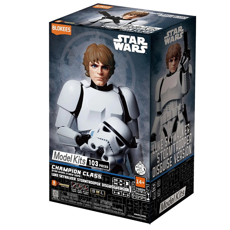 Figurine à assembler Blokees Star Wars Champion Class – Luke Skywalker (déguisement de Stormtrooper)