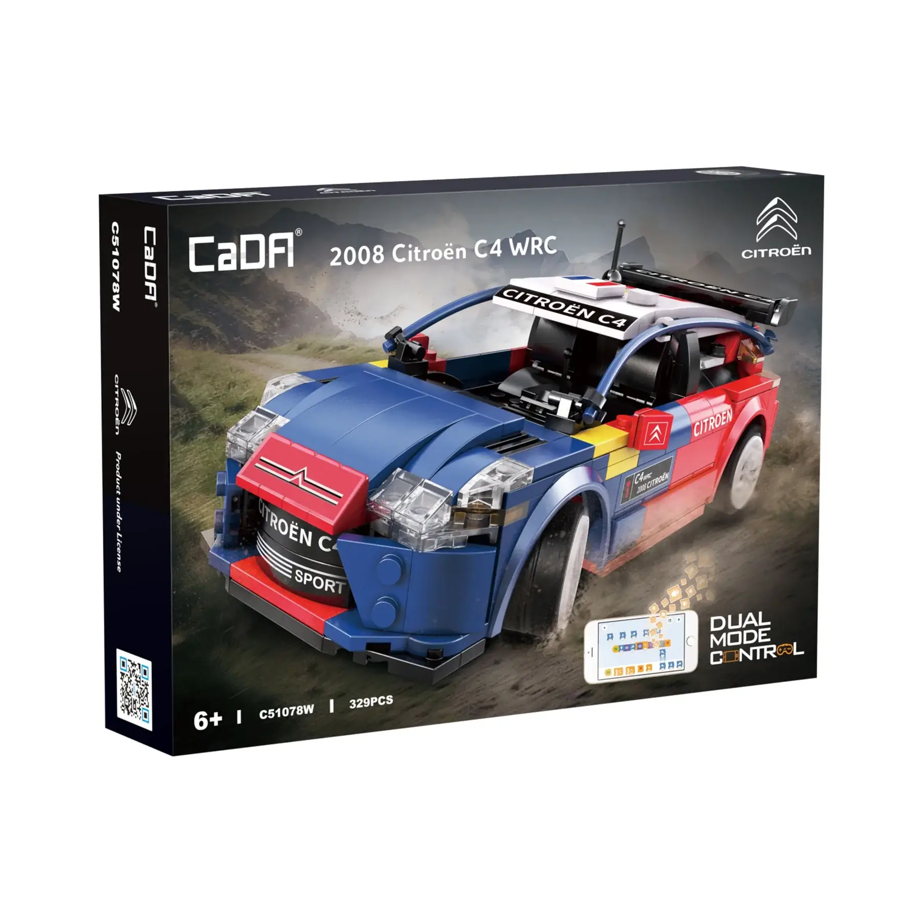 CADA - Voitures 1:20 - Smart Chassis - Citroen C4 WRC 2008 - 329 pcs