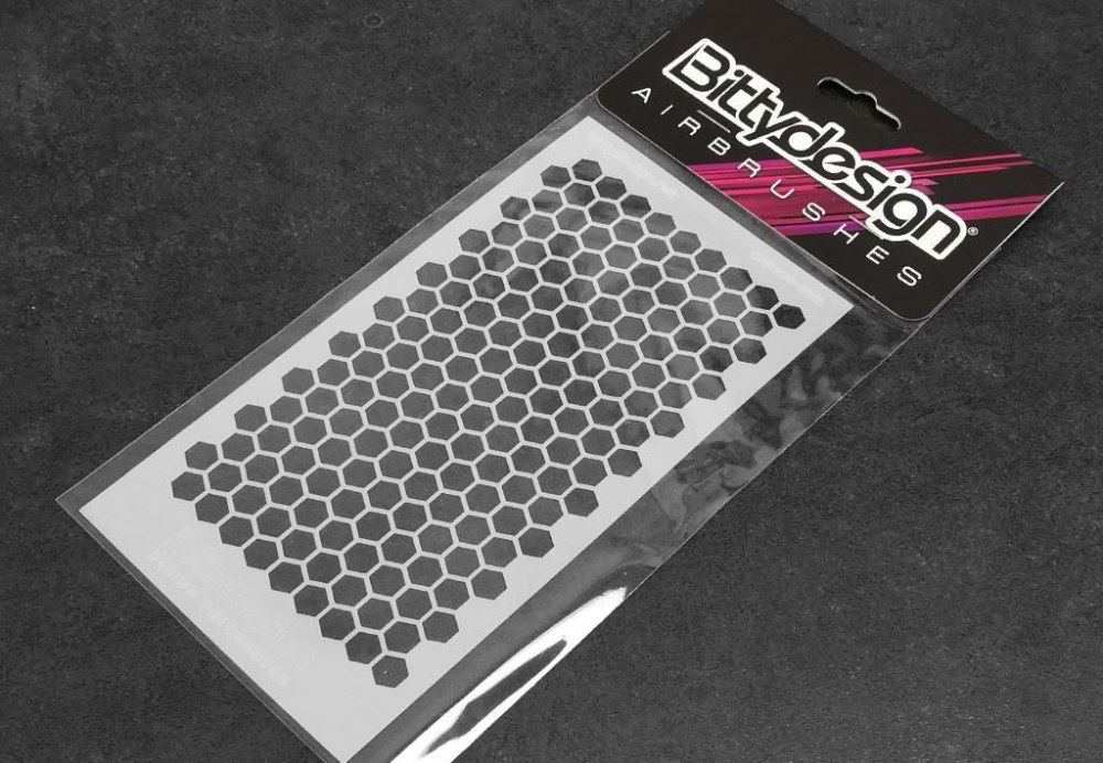[BDSTC-002L] Pochoir vinyle Bittydesign – Nid d'abeille Ver.1 – grand