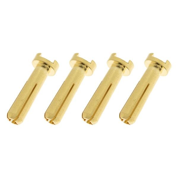 Connecteur or 4mm 90 deg male (set de 4)