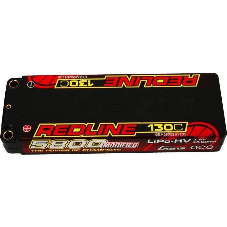 Batterie LiPo Gens Ace 2S 7,6 V 5800 mAh 130C Hardcase